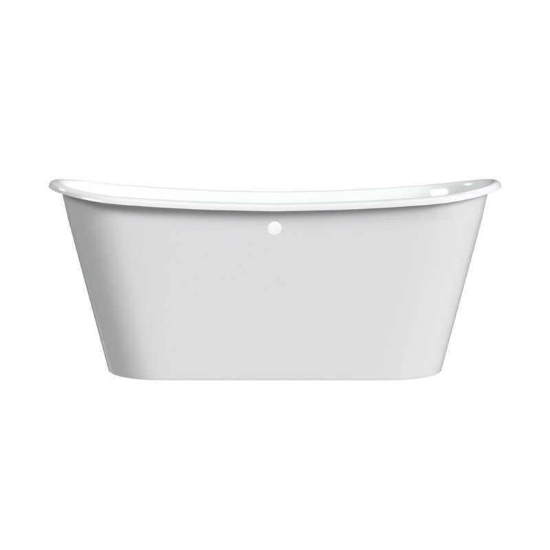 Spencer 68'' L Soaking Bathtub, White Interior with Custom Exterior