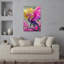 «Vibrant Dragon Golden Moon Elegant Ethereal Vibrant Cherry Animal Nature», art mural-129003575