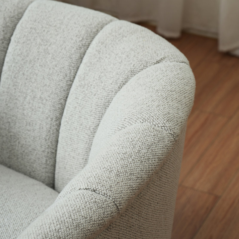 Chaise pivotante spacieuse avec poids de 50,14 lb et siège en mousse Polyvalent avec un rembourrage confortable de 360 degrés