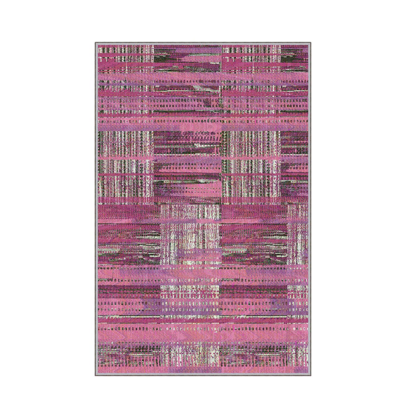 Non-Slip Hall Carpet, 3.3 x 9.8 ft, 100% Polyester, 0.4 in Pile Height, Antibacterial & Machine Washable | 3D Digital Print, Durable Woven Design, Perfect for Home & Office, Easy Care & Maintenance