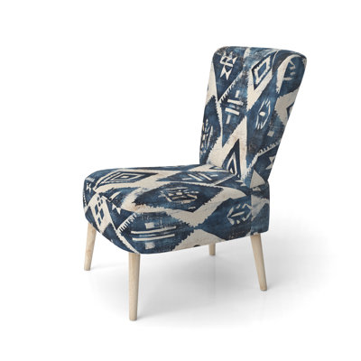 Chaise rembourrée Tribal - Chaise d'appoint Indigo Tribal