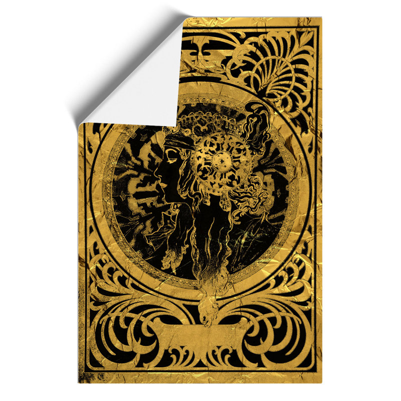 Gold Byzantine by Alphonse Mucha - Frameless Print, 59cm H x 42cm W x 0.1cm D