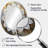White And Gold Mandala V - White Bohemian Oval Wall Mirror-1612380151