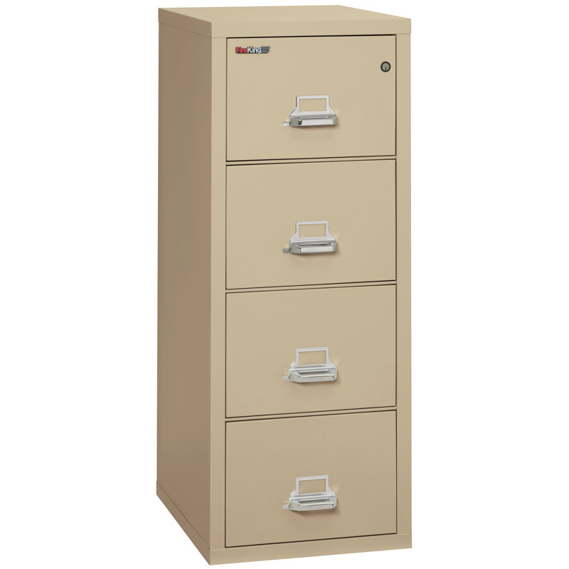 Fireproof 4 - Drawer File Cabinet, Parchment
