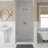 30"x72"Universal Pivot Tempered Glass Shower Door-120988541