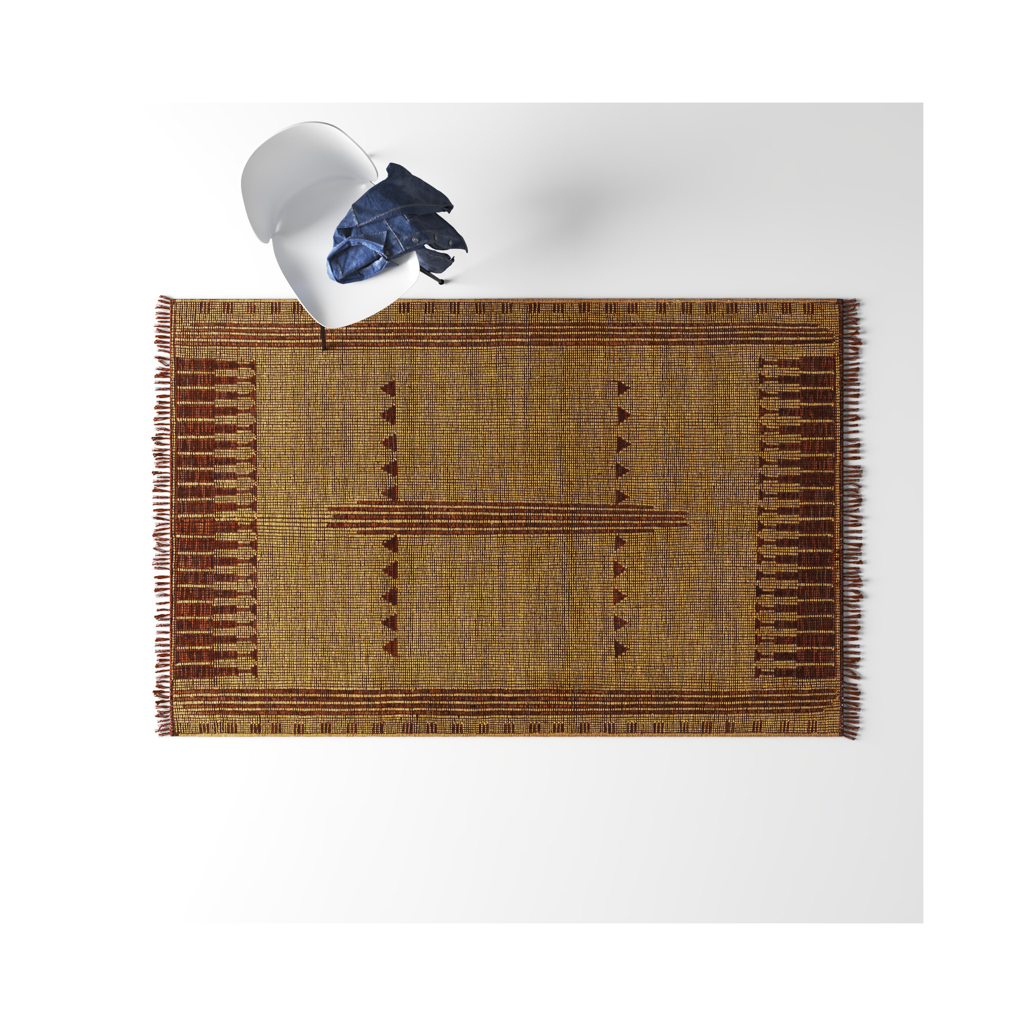 Alfi Handmade Rug, Rectangle 6' x 9'