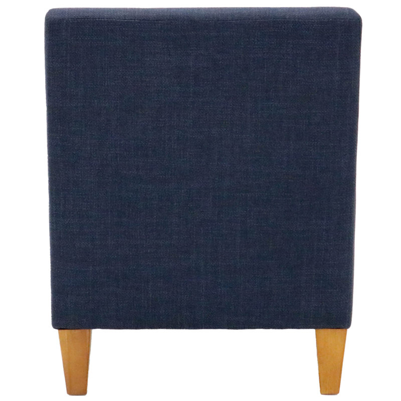 Fauteuil l 25 po, Mélange de polyester bleu marine