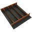 Rev-A-Shelf Utensil Insert, Black Accents, Maple, 16.22 in., 4WUTCC-21MB-1-137537445