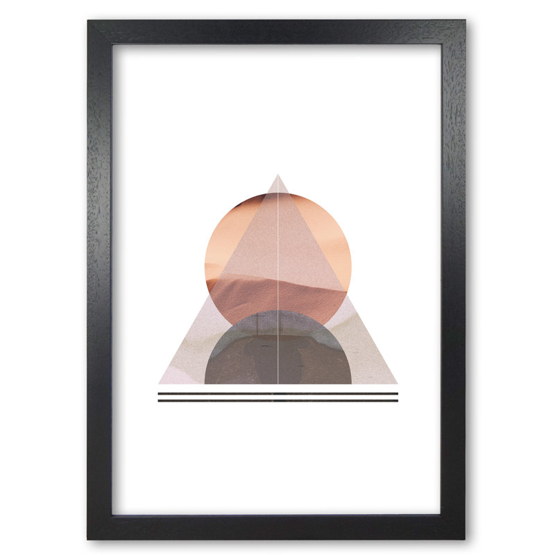 Abstract Sandstorm 2 - Print, 30 cm H x 21 cm W x 5 cm D, Black Grain Frame