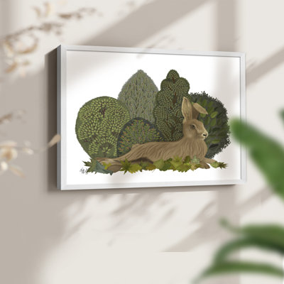 Hare inclinable en feuilles - reproduction encadrée - réarmable