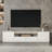 Crafton Modern 118.2'' White Entertainment Center For 55/58/65/70/75 Inch Tv, Wood Media Console Includes Tv Stand And Two Drawer Storage Cabinet Nightstand For Living Room Bedroom-1204305358