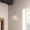Shameka Steel and Glass 1-Light Single Bell Pendant with Adjustable Hanging Height