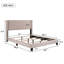 Grand lit plateforme tapissier en velours-87878487