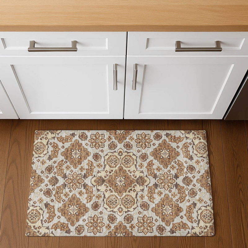 Premium Machine Washable Mayfield AMF1853 Global Rug, Rectangle 1'8" x 2'6"