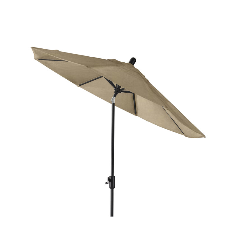 Parasol de marché Sunbrella® 8 pi 8 po Natalie, Saphir noir, Sunbrella® spectre champignon