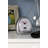Analogue Mechanical Alarm Tabletop Clock in Silver