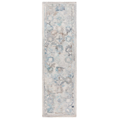 Tapis bleu clair / beige Ceola 126