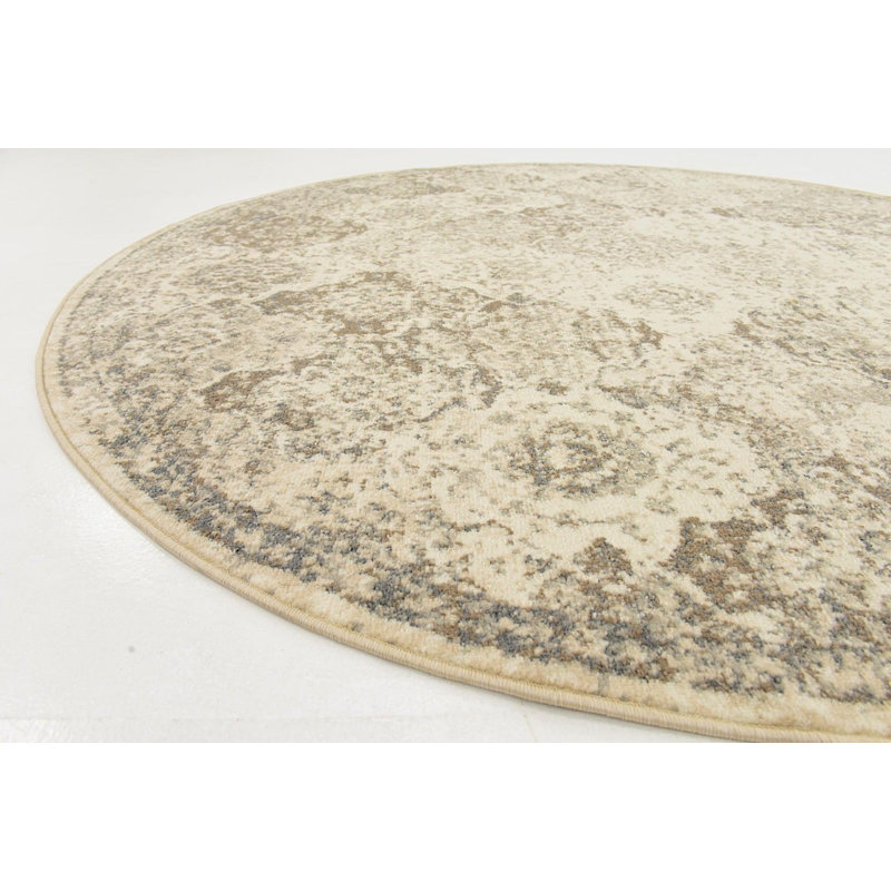 Wilhoit Abstract Indoor Rug, Round 8'