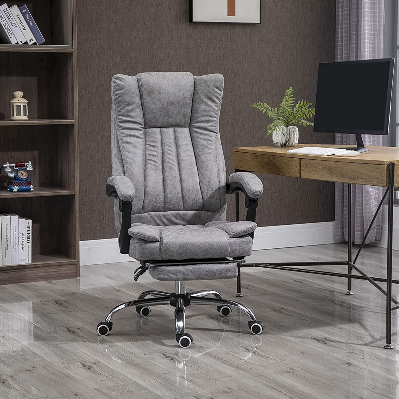 Vinestto Microfiber / Microsuede Executive Chair, Grey