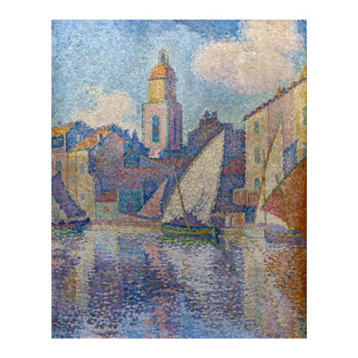 Le clocher de Saint-Tropez par Paul Signac - Estampe numérique
