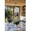 Chaise berçante d'extérieur en métal des années 60-72915322