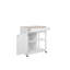 Ambon Solid Wood Top Kitchen Trolley-1643924026