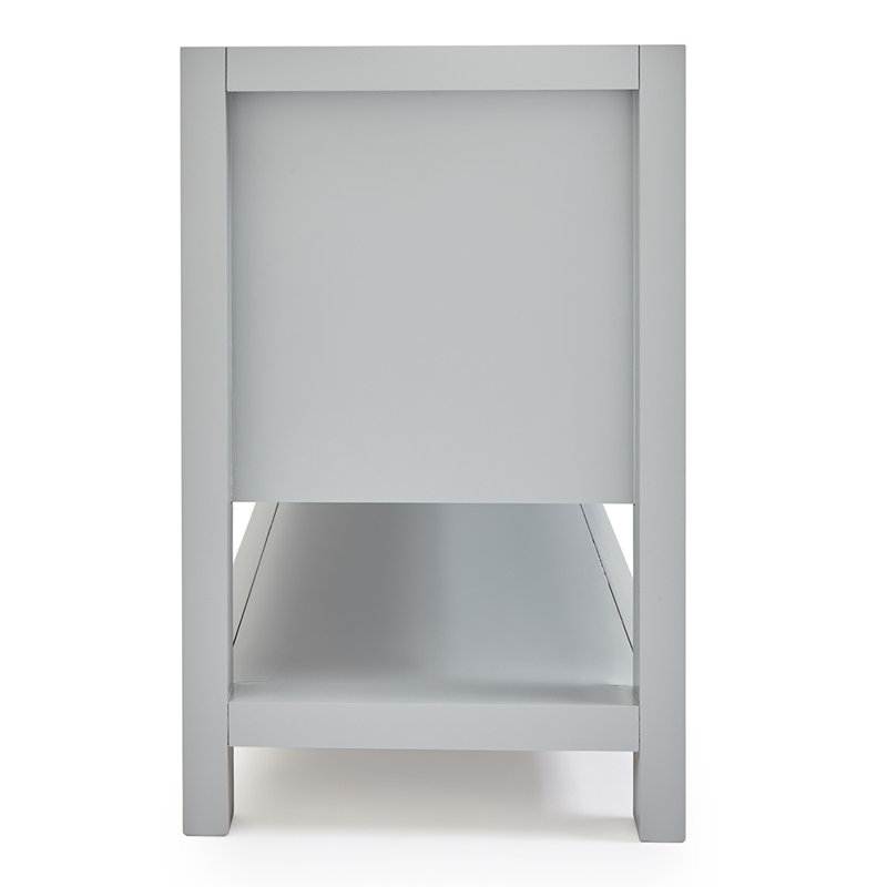 60'' W Single Bathroom Vanity Base, Gray