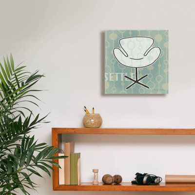 'Retro Chair 4 Settle'  by Michael Mullan Canvas Wall Art