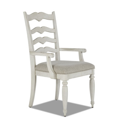 Nashville Concord Ladderback 22" Wide Upholstered Arm Chair