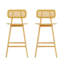 Ensemble de 2 tabourets de bar d'intérieur en bois, tabouret de bar sans accoudoirs pour la maison, bar-444201650