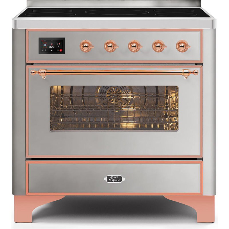 Majestic II Series 36" 3.5 cu. ft. Freestanding Electric Range, Stainless Steel/Copper
