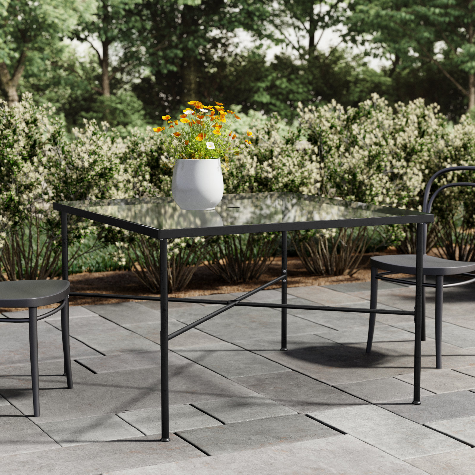 Lucier Dining Table, 29" H x 44" W x 44" L 