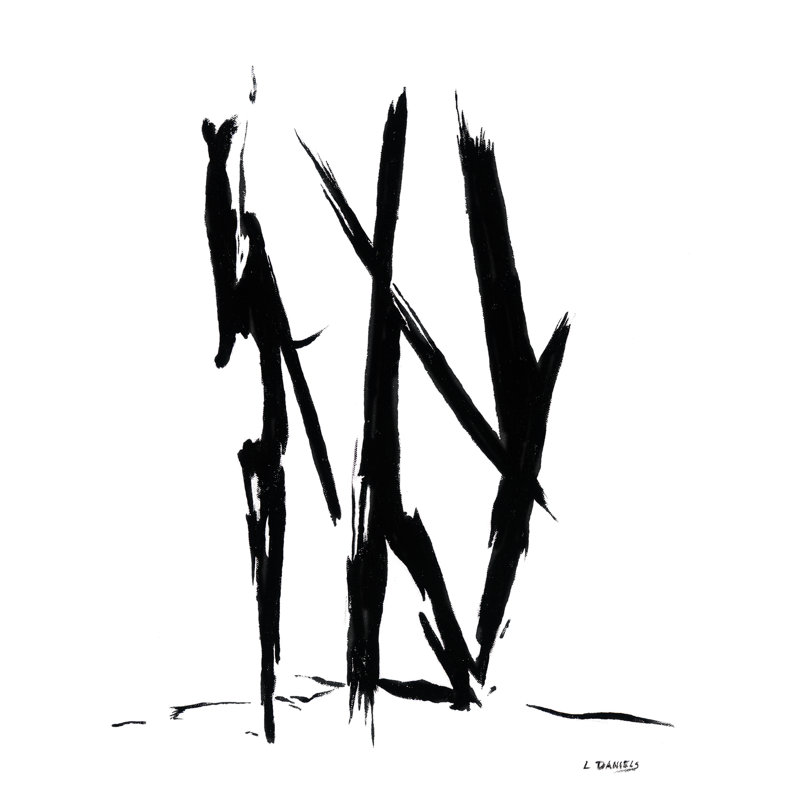 Sœurs par Lisa Daniels - Peinture, Toile tendue, H 32 po x l 24 po