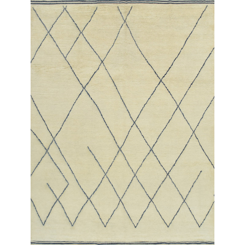 Hand Knotted Wool Moroccan Indoor Rug