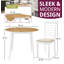 Mcneill 4 - Person Drop Leaf Dining Set-422515295-489423536-489423537