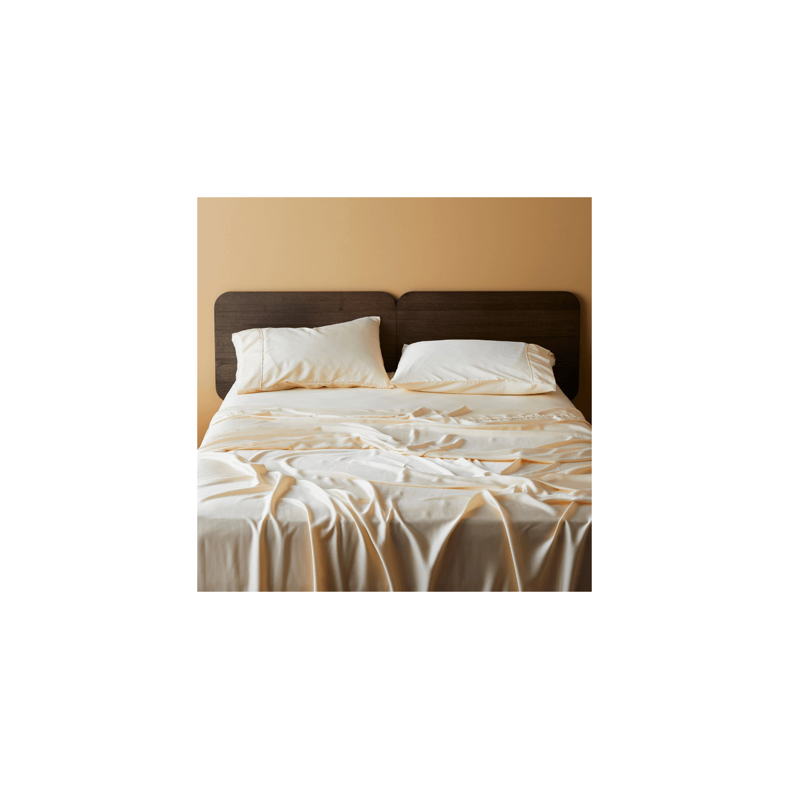 Signature Sateen Pillowcase, Full / Double Pillowcase + Pillowcases 2 Standard, Butter