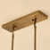 Faustena 16-Light Dimmable Bubble Glass Golden Sputnik Modern Linear Chandelier
