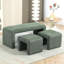 Banc en velours côtelé Belgin-523242370