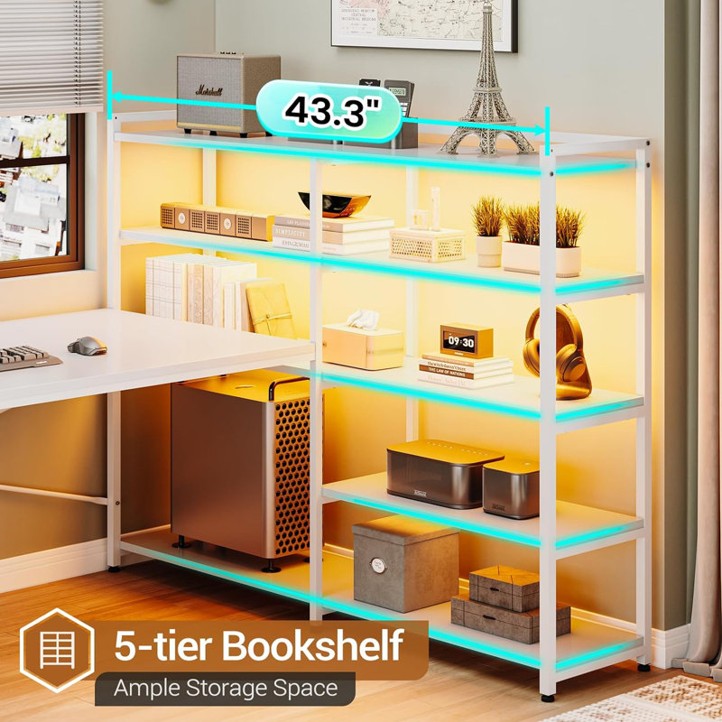 17 Stories Alnair 64.5'' W U-Shaped Computer Desk & Reviews | Wayfair