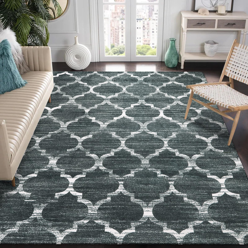 Tawann Classic Moroccan Machine Washable  Area Rugs with Non-Slip Backing Perfect for Living Room, Dining Room, Bedroom Decor