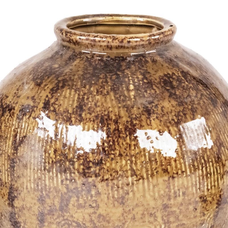 Labreeska Ceramic Table Vase, 8.5" H x 7.5" W x 7.5" D