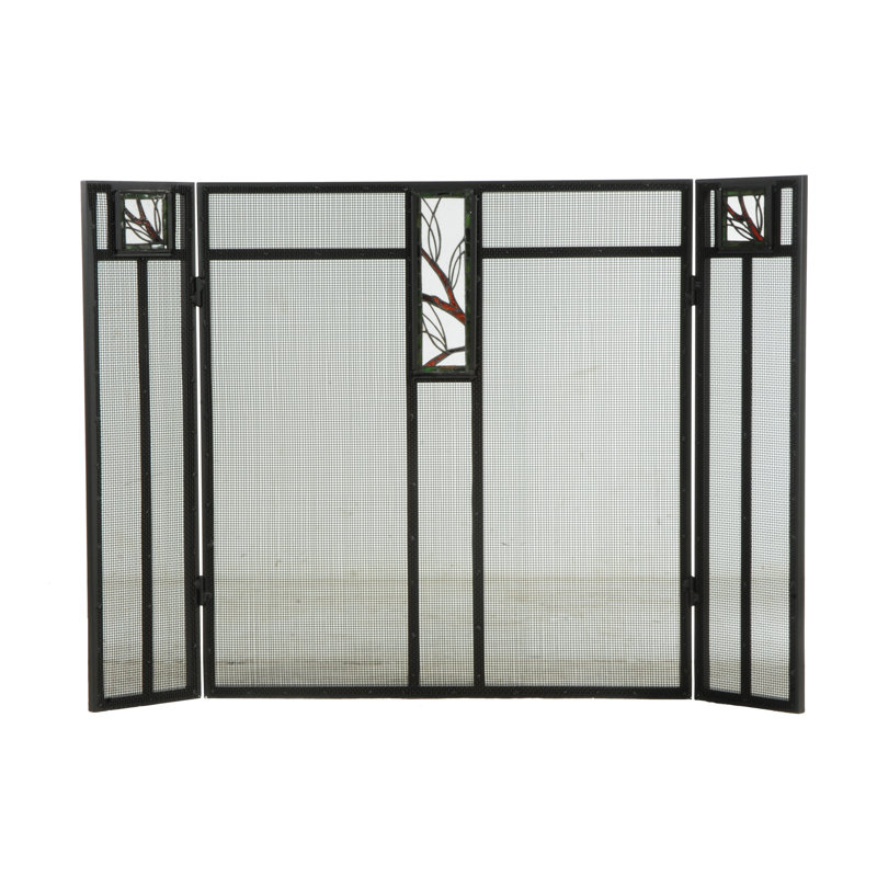 Branch 3 Panel Fireplace Screen