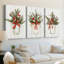 Christmas Holiday Art Lxxiv - Toile tendue avec châssis sur mesure - 3 pièces-618566885