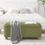 Banc de rangement avec repose-pieds Flannelette