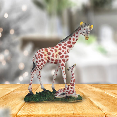 Figurine girafe 7 "avec bébé
