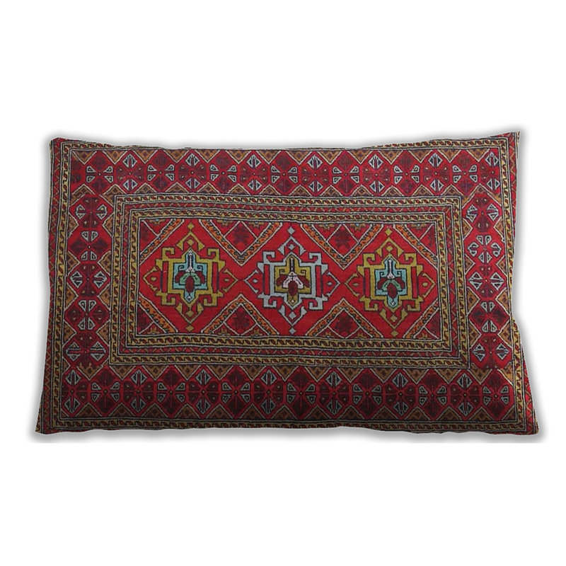 Floral Throw Pillow, Microsuede