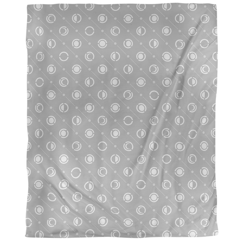 Housse de couette simple Moon phases, Housse de couette pour grand lit, Microfibre, Gris