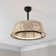 Cressida 23.75" Traditional Bohemian 6-Speed Metal/Bamboo Mobile-App/Remote-Controlled Height-Adjustable Dimmable Caged Integrated LED Ceiling Fan