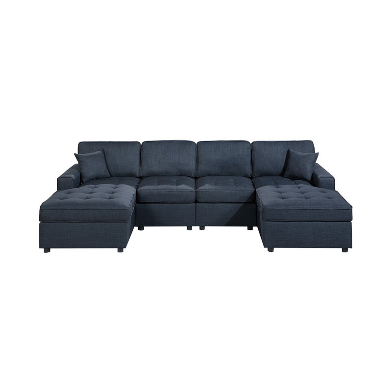 Canapé modulaire de style contemporain, Bleu très foncé