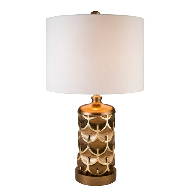 Lampe de table Weybridg, Metallic, H 28,5 po x l 16 po x P 16 po